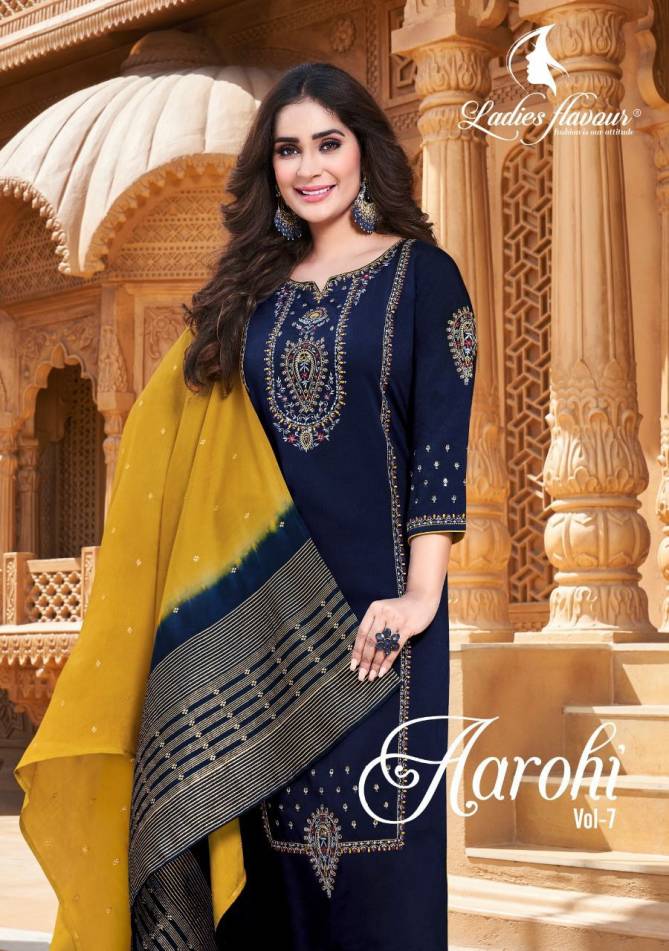 Ladies Flavour Aarohi Vol 7 Wholesale Readymade Suits Catalog